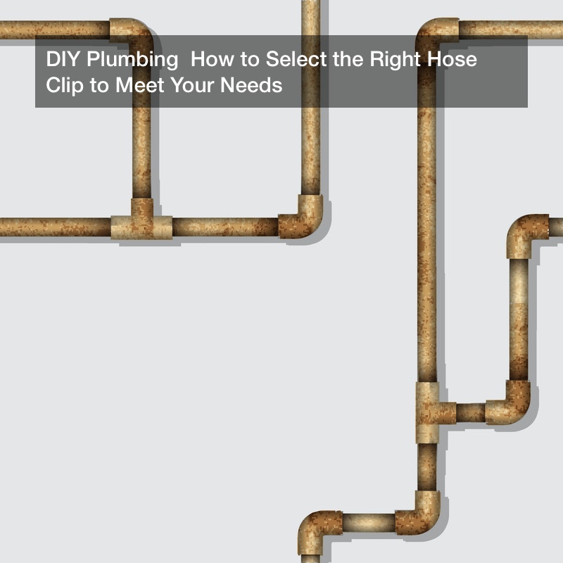 DIY Plumbing  How to Select the Right Hose Clip to Meet Your Needs