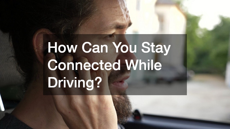 a driver answering a wireless call